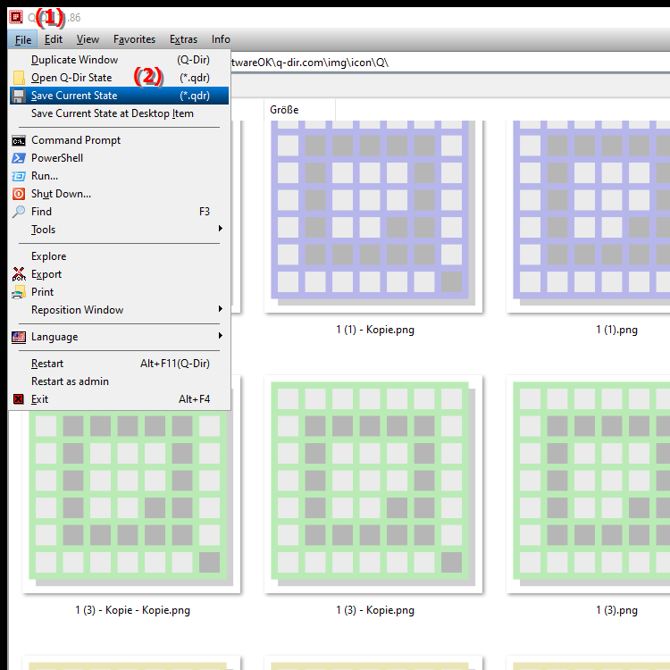 How do I save the current tab settings in File Explorer on Windows